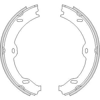 Гальмівні колодки ручного гальма REMSA 470800