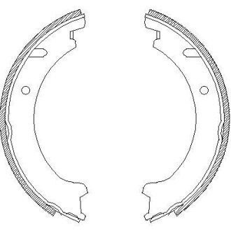 Гальмівні колодки ручного гальма REMSA 472100