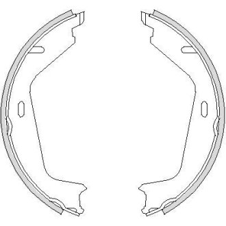Гальмівні колодки ручного гальма REMSA 472600