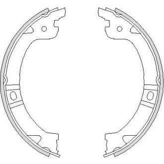 Колодки гальмівні барабанні REMSA 4744.00