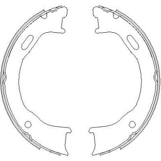 Гальмівні колодки ручного гальма REMSA 474700