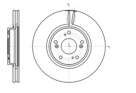 Диск тормозной HONDA ACCORD, CR-V передн., вент. REMSA 61218.10