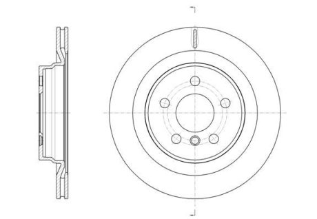 Диск гальмівний (задній) BMW 1 (F40)/2 (F45)/X1 (F48) 13-(300x20) (з покрит.) (з вент.) REMSA 6163210 (фото 1)