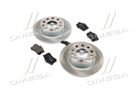 Комплект гальмівний задн. VW GOLF V 1.4-2.0 03-,AUDI A3 1.6-2.0 03- REMSA 8263.06