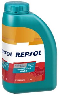 Масло моторное Elite Turbo Life 50601 0W-30 (1 л) Repsol Rp135v51