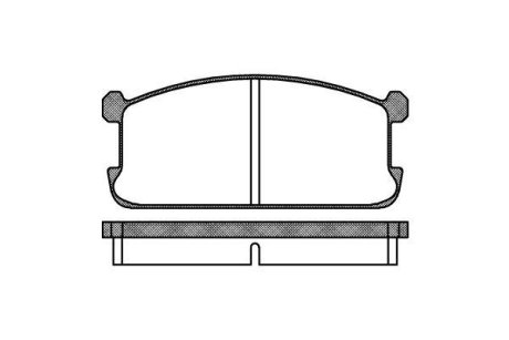 Гальмівні колодки, дискове гальмо (набір) ROADHOUSE 210600