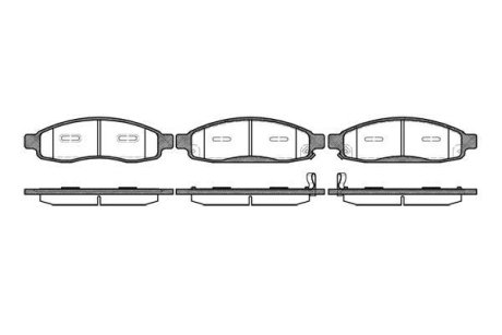 Гальмівні колодки, дискове гальмо (набір) ROADHOUSE 2109412