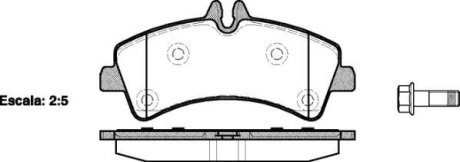 Колодки задние DB518, (тип BOSCH) ROADHOUSE 2124700 (фото 1)