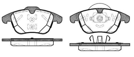 Гальмівні колодки, дискове гальмо (набір) ROADHOUSE 2148200