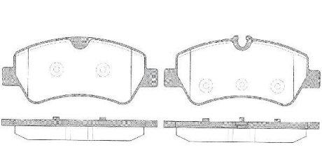 Колодки задние, 2.2TDCi, Ford Custom 12- (тип Bosch) ROADHOUSE 2152100 (фото 1)