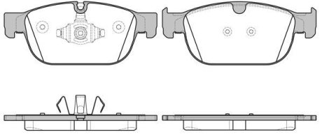 Колодки тормозные дисковые, к-кт.Volvo XC90/C90 16- ROADHOUSE 2169600