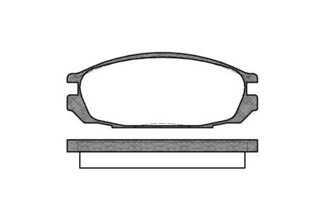 Гальмівні колодки, дискове гальмо (набір) ROADHOUSE 229200