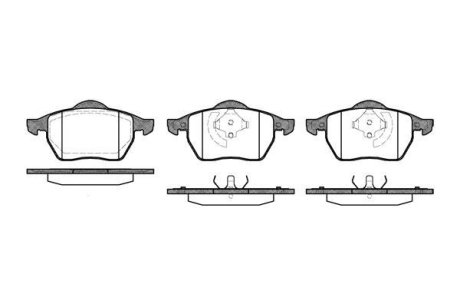Гальмівні колодки, дискове гальмо (набір) ROADHOUSE 239020