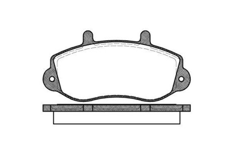 Колодки гальмівні передні 98-06 R15 (тип BENDIX) ROADHOUSE 267700