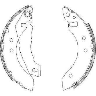 Гальмівні колодки (набір) ROADHOUSE 405100