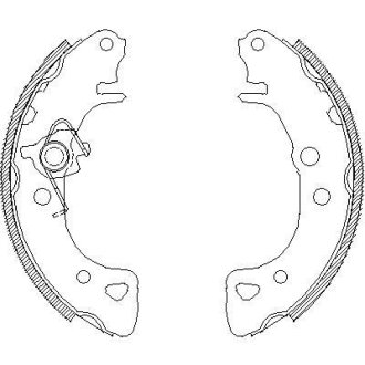 Гальмівні колодки барабанні ROADHOUSE 4126.00