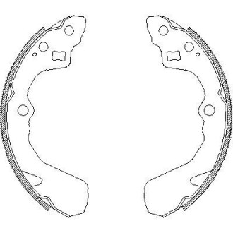 Гальмівні колодки (набір) ROADHOUSE 4386.00