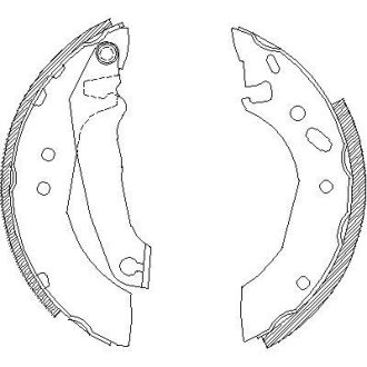 Гальмівні колодки (набір) ROADHOUSE 450700