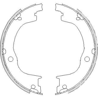 Гальмівні колодки ручного гальма ROADHOUSE 4749.00