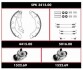 Комплект тормозов, барабанный тормозной механизм SPK341500