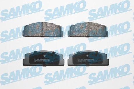 Гальмівні колодки, дискове гальмо (набір) SAMKO 5SP003 (фото 1)