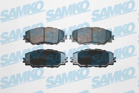 Гальмівні колодки, дискове гальмо (набір) SAMKO 5SP1258