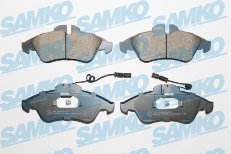 Гальмівні колодки, дискове гальмо (набір) SAMKO 5SP1304