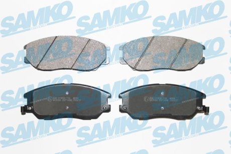 Гальмівні колодки, дискове гальмо (набір) SAMKO 5SP1448