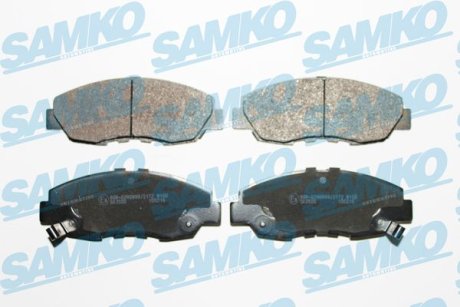 Гальмівні колодки, дискове гальмо (набір) SAMKO 5SP566 (фото 1)