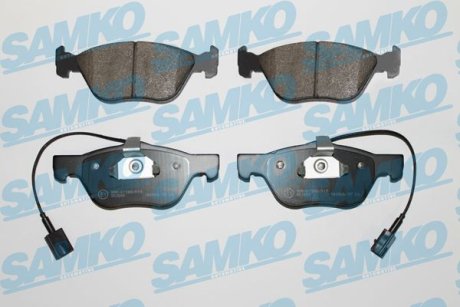 Гальмівні колодки, дискове гальмо (набір) SAMKO 5SP720 (фото 1)