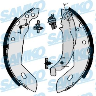 Барабанные тормозные колодки Xsara/ZX/205/306 Lucas 180x32 SAMKO 84670