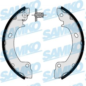 Гальмівні колодки (набір) SAMKO 86410