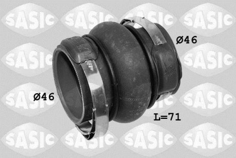 Патрубок інтеркулера CITROEN 1,6HDI C2/C3 05- SASIC 3330046