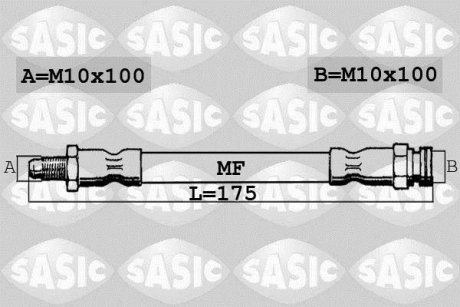 Шланг гальмівний SASIC 6600021