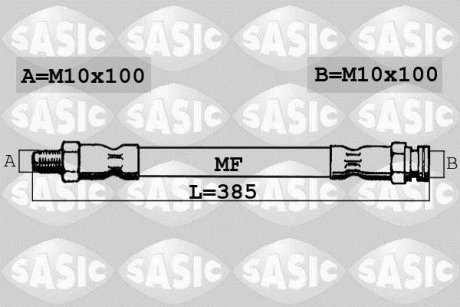 Шланг гальмівний SASIC 6600026