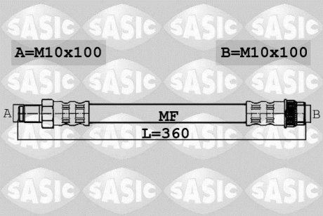 Тормозной шланг SASIC 6604039