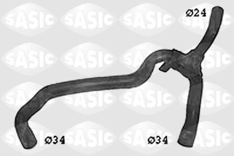 Патрубок системи охолодження SASIC SWH0290