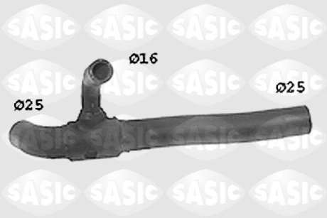 Шланг гумовий системи охолодження SASIC SWH6793