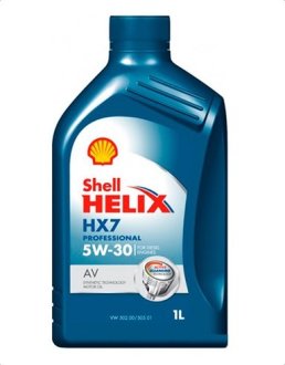 Олива двигуна 1L Helix HX7 5W30 (ACEA A3/B3, A3/B4 MB 229.3VW 502.00/505.00) SHELL 550040006