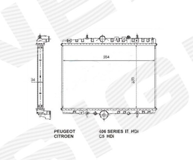 РАДІАТОР | CITROEN C5 (DC/DE), 03.01 - 09.04 Signeda RA61291Q