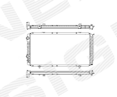 РАДІАТОР | CITROEN JUMPER/FIAT DUCATO/PEUGEOT BOXER, 04.94 - 02.02 Signeda RA61390Q