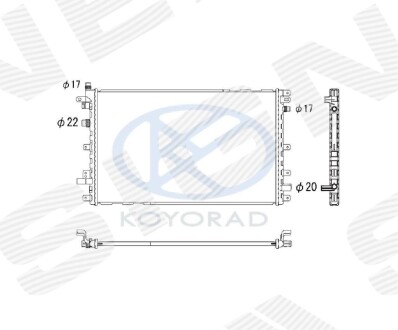 РАДІАТОР | CHEVROLET VOLT, 11 - 15 Signeda RA630772K