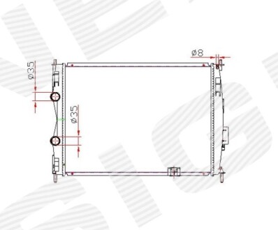 РАДІАТОР | NISSAN QASHQAI, 07 - 10 Signeda RA67363