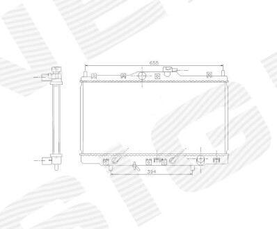 РАДІАТОР | HONDA ELEMENT, 03 - 08 Signeda RA68103A