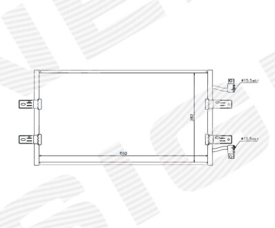 РАДІАТОР КОНДИЦІОНЕРА | NISSAN PRIMASTAR, 02 - 06 Signeda RC940119