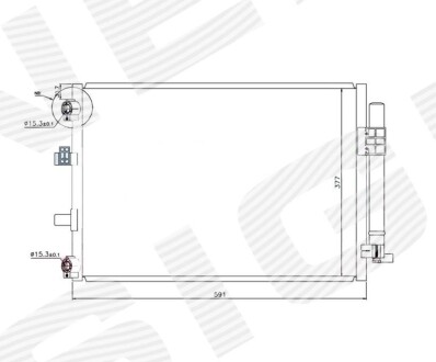 РАДИАТОР КОНДИЦИОНЕРА Signeda RC940222 (фото 1)