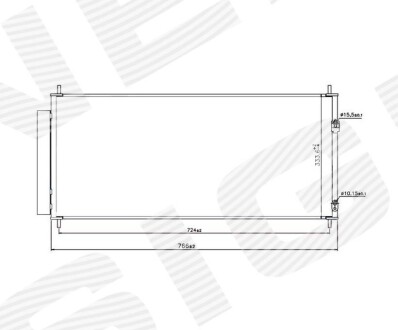 РАДІАТОР КОНДИЦІОНЕРА | HONDA JAZZ (GE), 10.08 - 01.11 Signeda RC940240