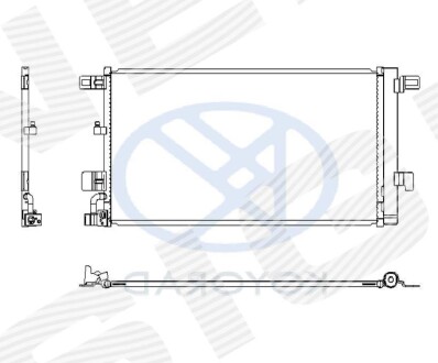 РАДІАТОР КОНДИЦІОНЕРА | AUDI A4 (B9), 15 - 18 Signeda RC941076