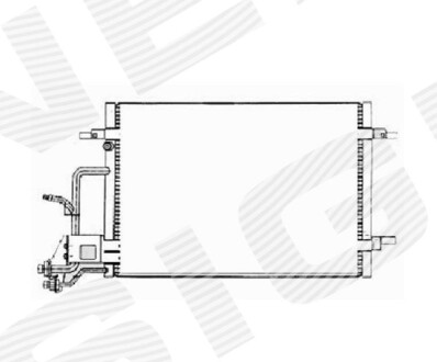 РАДІАТОР КОНДИЦІОНЕРА | VW PASSAT (B5), 96 - 00 Signeda RC9420794212