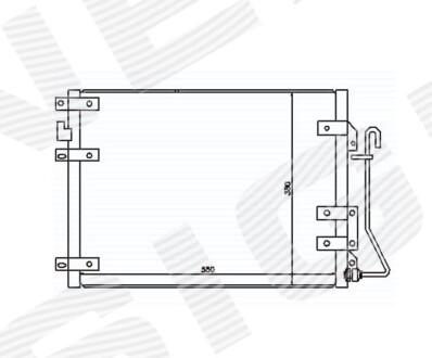 РАДІАТОР КОНДИЦІОНЕРА | RENAULT KANGOO, 09.97 - 04.03 Signeda RC94439